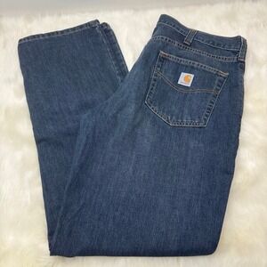 Carhartt | Relaxed Fit Jeans Carpenter Style Work Pants Denim‎ Blue 38x34